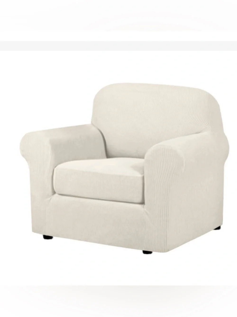 IVORY Chair Furniture Cover 2Pc Set